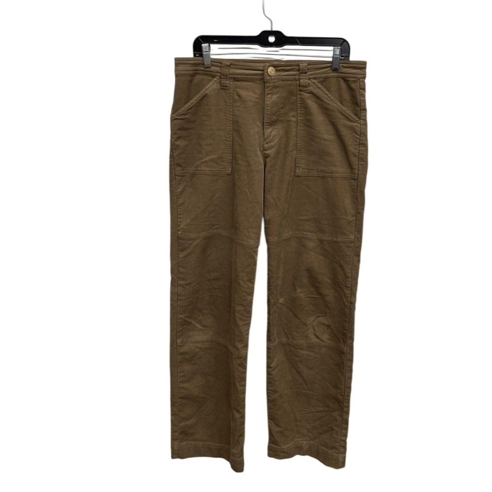 KUT from the Kloth Sienna Brown Corduroy Mid Rise Wide Leg Pants 6 KB54701
